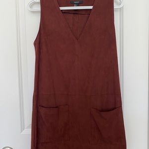 Forever 21 Suede Jumper Dress